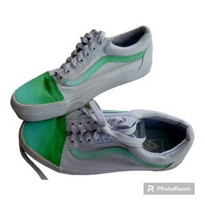 Vans Ombre Green Blue Old‎ School Shoes Size 8M 9.5W